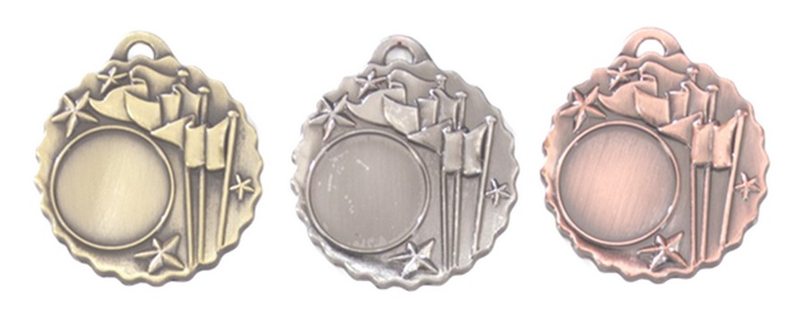 E 135 Medaille G/Z/B compleet LAATSTE Serie OP=OP!!